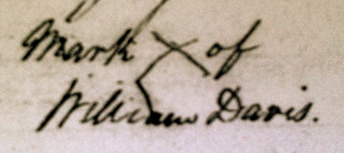 mark X of William Davis